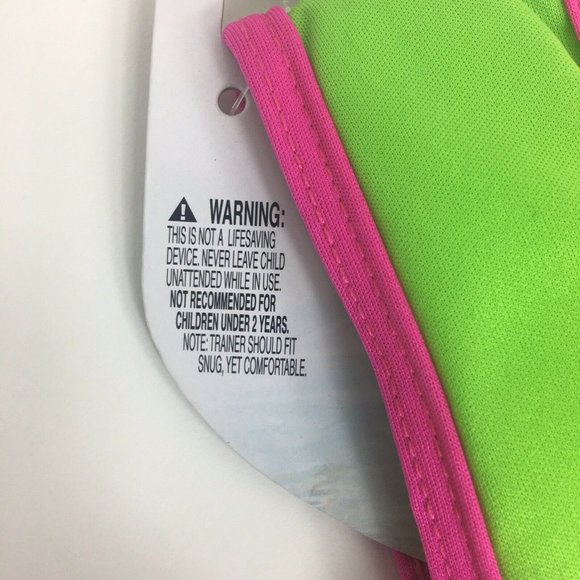 Swim School Swim Training Vest Level 2 UPF 50 33-55 LBS 22" Chest Flamingo New - Picture 4 of 12